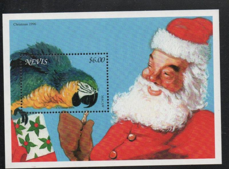 Nevis Sc 993-3 1986 birds Santa stamp sheets mint NH