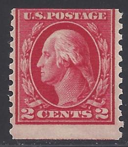 #444 2c George Washington Coil Single 1914 Mint NH