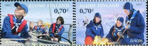 203231 MNH FINLANDIA 2007 EUROPA CEPT. 100 AÑOS DE ESCULTISMO