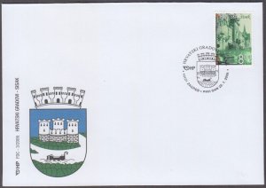 CROATIA Sc # 720 FDC - STREET and BRIDGE in SISAK