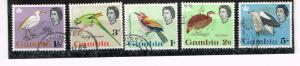 Gambia 1963 177, 179, 182, 184, 185   Birds  Used