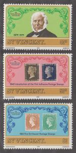 St Vincent Scott #545-547 MNH