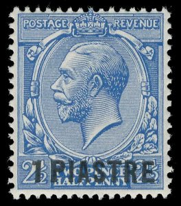 British Levant 1913 KGV 1pi on 2½d bright blue superb MNH. SG 36a.