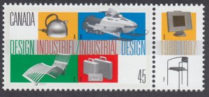 Canada - #1654 Industrial Design with Tab - MNH