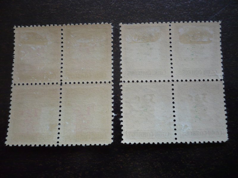 Stamps - Cuba - Scott# 498-499 - Mint Hinged Set of 2 Stamps in Blocks