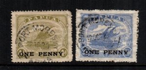 Papua New Guinea  76 - 77   used cat $ 9.75 1111