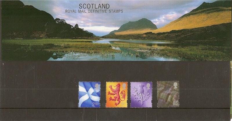 GB - Scotland 2002 Machin Definitive Stamps - Presentation Pack No.55 