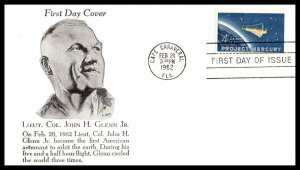 10486 OAS-CNY FDC JACKSON SCOTT 1193 – 1962 4c Project Mercury