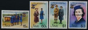 Nevis 423-6 Specimen o/p MNH Girl Guides