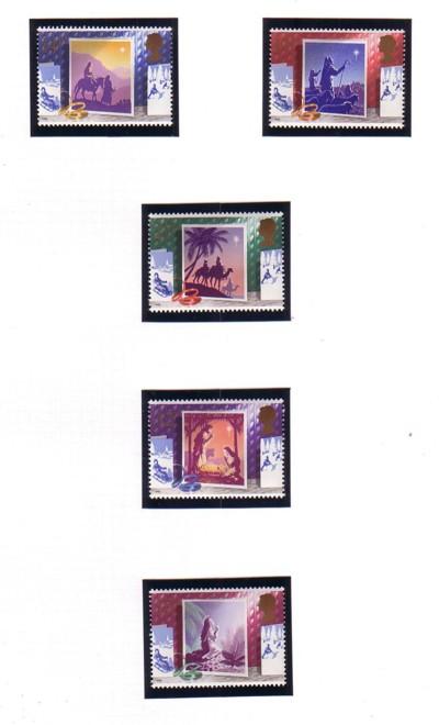 Great Britain Sc 1234-38 1988 Christmas stamp set mint NH