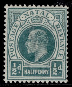 SOUTH AFRICA - Natal EDVII SG127, ½d blue-green, M MINT.