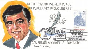 #2341 Massachusetts Statehood McNatt FDC