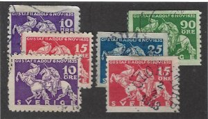 Sweden SC#230-235 Used F-VF...Enjoy!