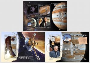 LIBERIA 2023 MNH Launch of Pioneer 10 #364ba12