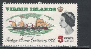 Virgin Islands 1966 Centenary Virgin Islands Postage Stamps 5c Scott # 169 MH