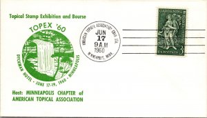 US SPECIAL EVENT CACHETED COVER TOPICAL STAMP EXHIBITION MINNEAPOLIS TOPEX '60