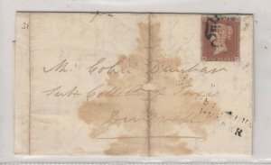 GB QV 1844 1d Red Maltese Cross To Dingwall Postal History JK9256 