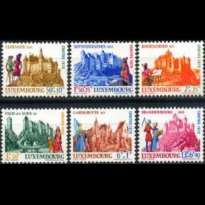 LUXEMBOURG 1970 - Scott# B276-81 Castles Set of 6 NH