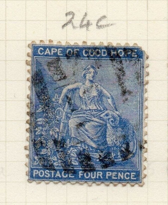 Cape of Good Hope 1864 Early Issue Fine Used 4d. 284439