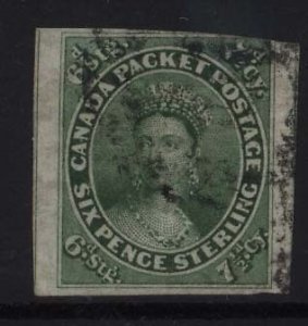 Canada #9 VF Used Gigantic Margins **With Certificate**