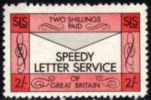 1971 Great Britain 2 Shillings Speedy Letter Service Local Mail Strike Stamp