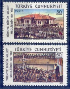 Turkey 1970 Grand National Assembly of Türkiye Mi. 2173/4 MNH