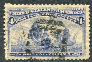 233 4c Columbian Exposition Used VF