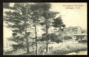 NEW ZEALAND 1911 1/2d KEDVII Sc 130 on Pic Post Card KELBURNE TEA KIOSK