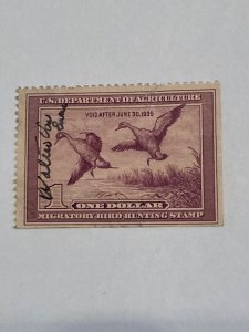 Duck Stamp RW5 in great shape. Has original gum as you can see in the pictures.