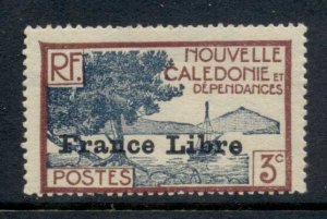 New Caledonia 1941 Bay of Paletuviers Point Opt 3c France Libre MUH