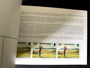 Isle of Man: 1997  Golf on Mann Booklet, MNH