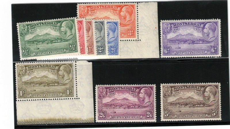 Montserrat #75 - #84 Very Fine Never Hinged Set