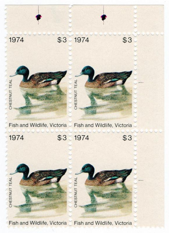 (I.B) Australia - Victoria Revenue : Hunting Tax $3 (1974)