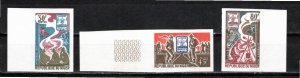 Niger 1967 MNH Sc 196-8 IMPERFORATES