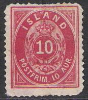Iceland #11 Numeral Used