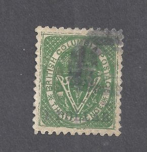 Canada BRITISH COLUMBIA # 18 VF USED SPIRO FORGERY BS27993