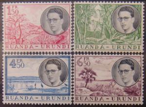 RUANDA URUNDI 1955 King Baudoin COMPLETE SET MLH