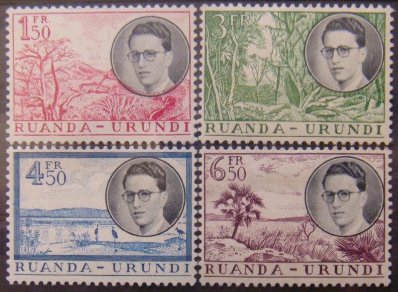 RUANDA URUNDI 1955 King Baudoin COMPLETE SET MLH