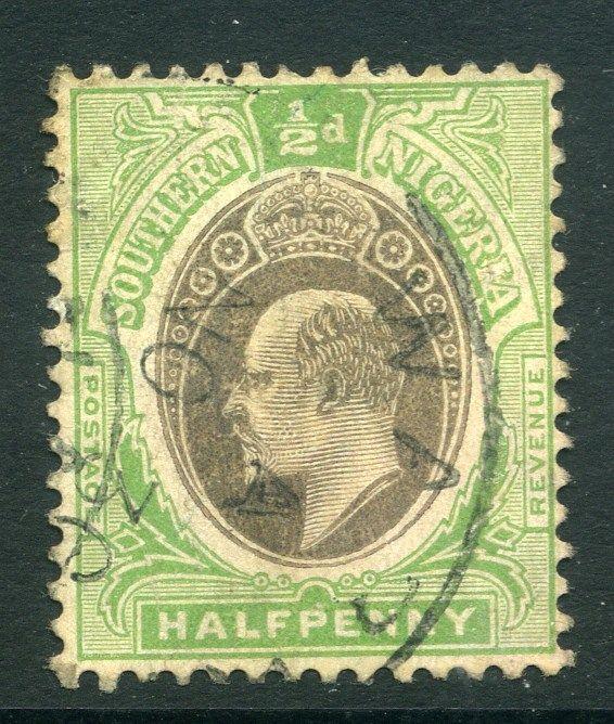 SOUTHERN NIGERIA; 1903-7 Ed VII issue fine used 1/2d.  (101057)