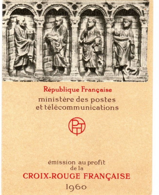 France #B347a Complete Red Cross Booklet  CV $32.50 (X6)