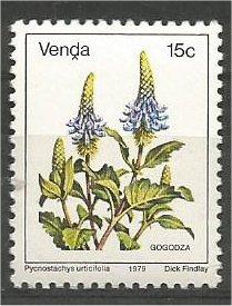 VENDA, 1979, MNH 15c, Flowers, Scott 17