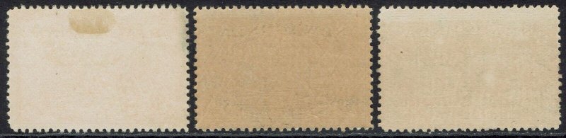 NEW GUINEA 1939 BULOLO AIRMAIL 2D 3D AND 5D USED