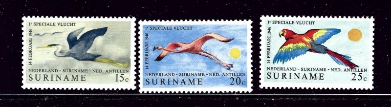 Surinam 382-84 MNH 1971 Birds in Flight