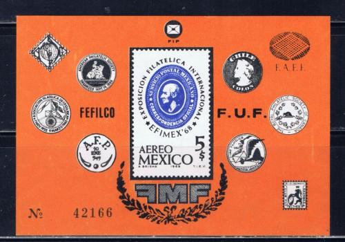 Mexico C345 NH 1968 Souvenir sheet 