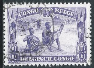 Belgian Congo, Sc #144, 50c Used