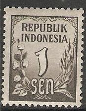 1951 Indonesia Scott # 368 Numeral MNH