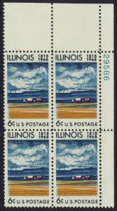 #1339 6c Illinois Statehood, Plate Block [29586 UR] Mint **ANY 5=FREE SHIPPING**