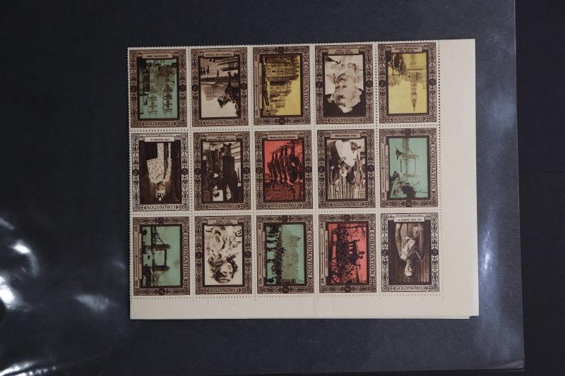 Coronation vignette Poster stamp full 60 sheet 1937 King Queen GB UK Royal DM