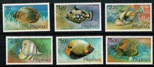 Philippines #1379-84 MH cpl fish