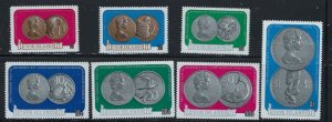 Cook Is 339-45 MNH 1973 Coins (an3113)